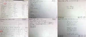 Paper prototype testing results